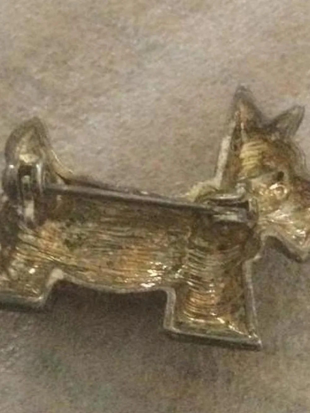 Rhinestone Scottie Dog Pin